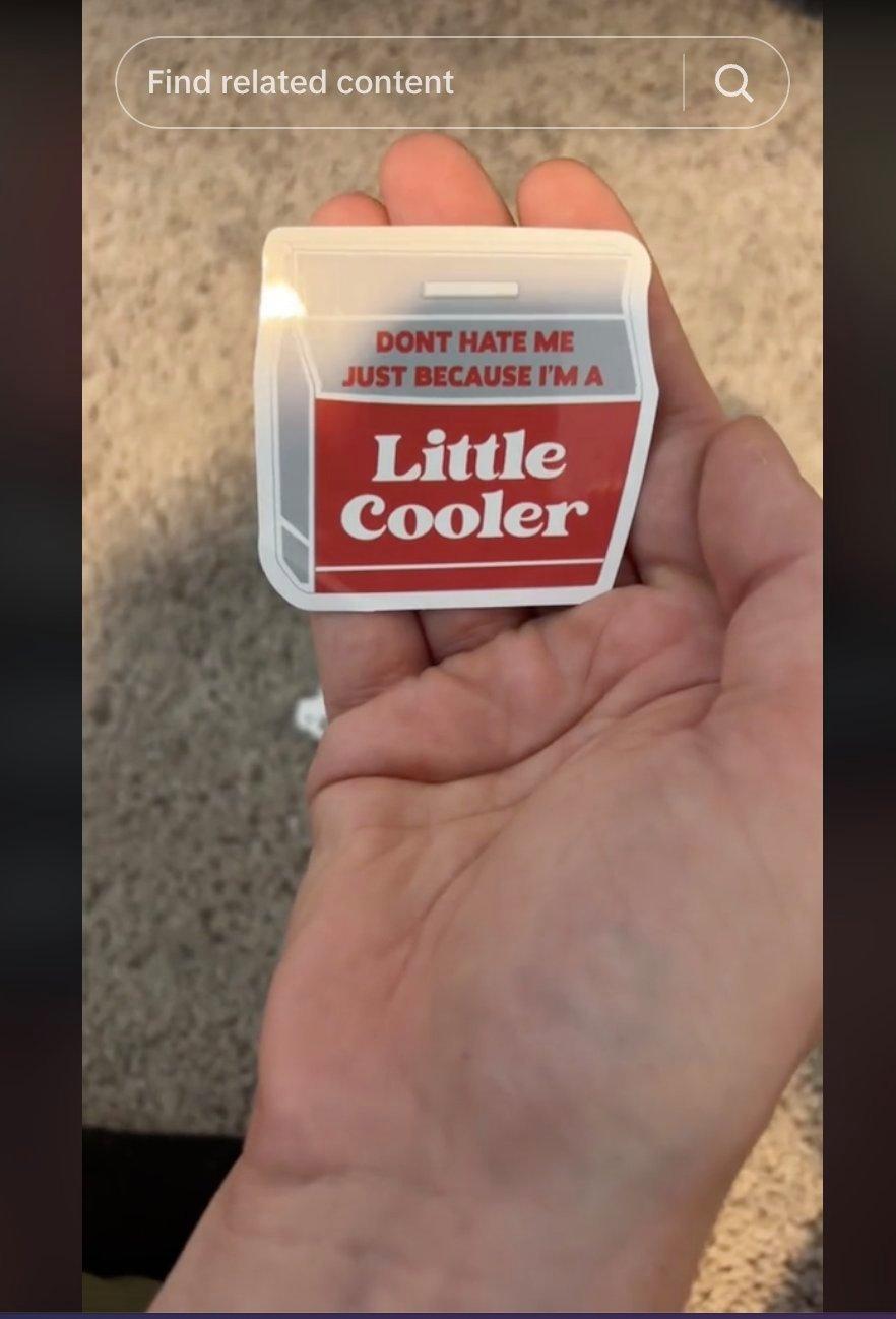 little cooler tiktok sticker